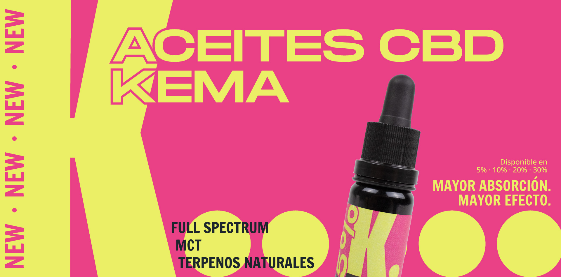 Banner principal de aceites CBD KEMA