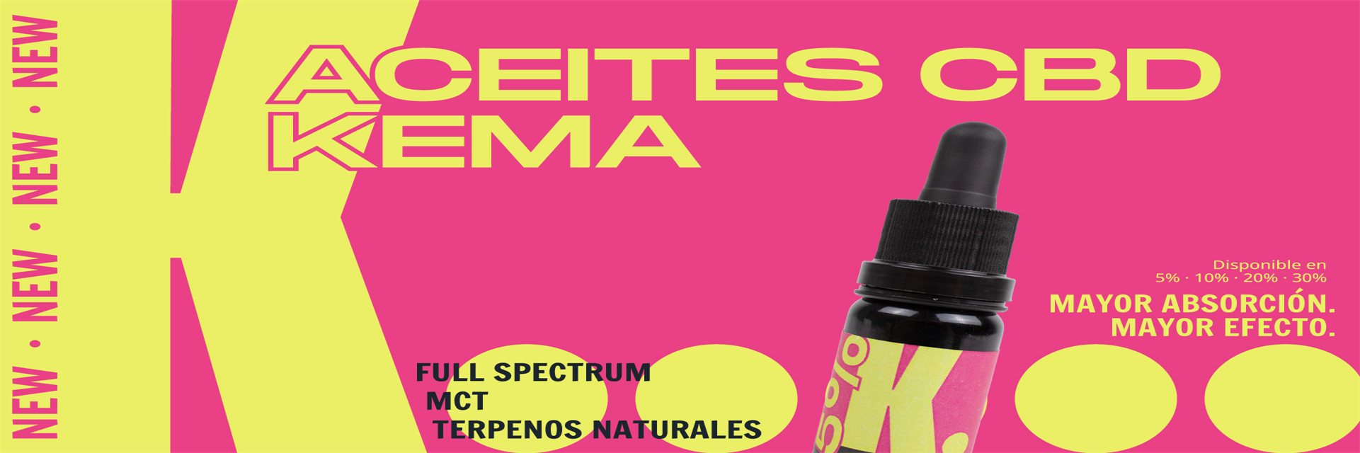 Banner principal de aceites CBD KEMA