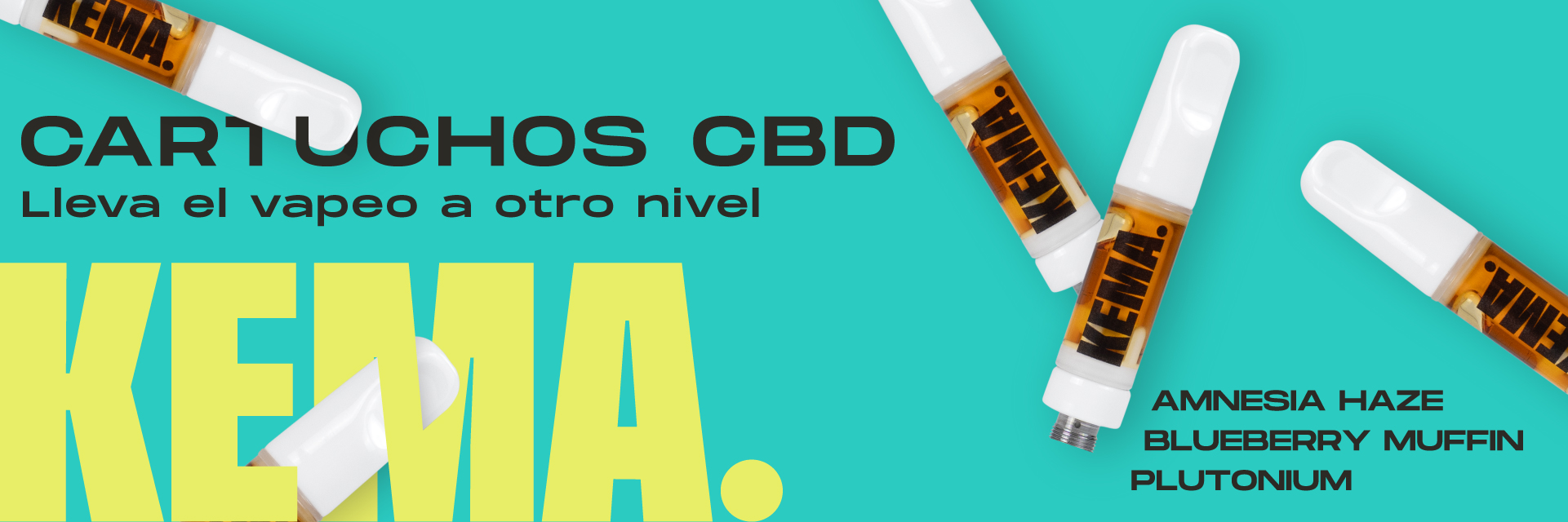 Banner principal de cartuchos CBD KEMA