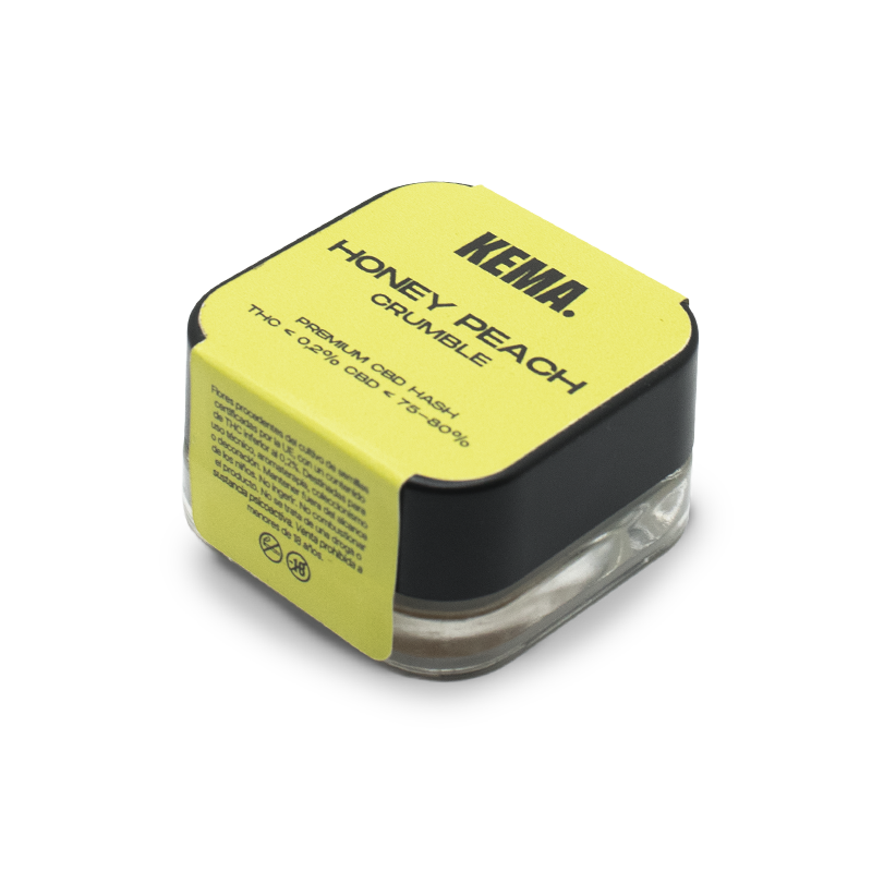 Envase cerrado de 3 g de Crumble - Honey Peach KEMA