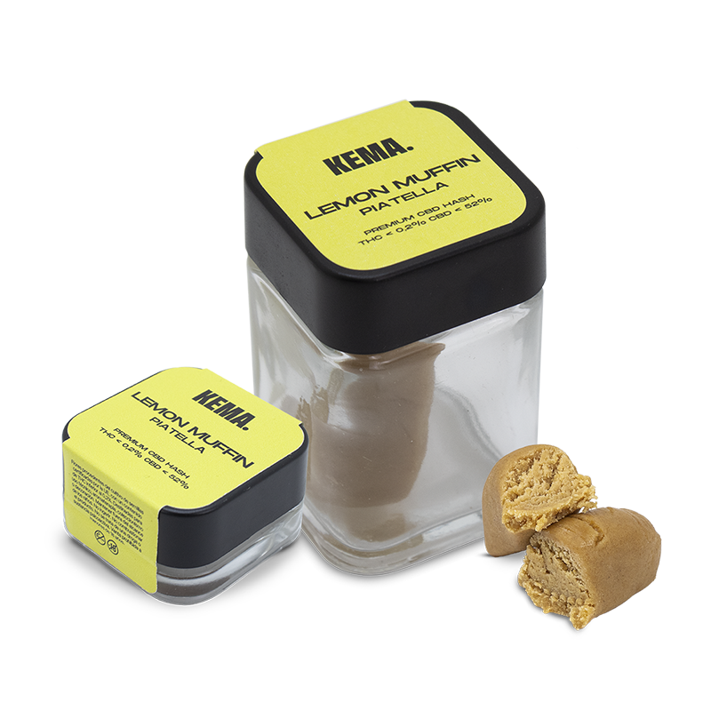 Formatos de 3 g y 15 g de Piattella - Lemon Muffin KEMA
