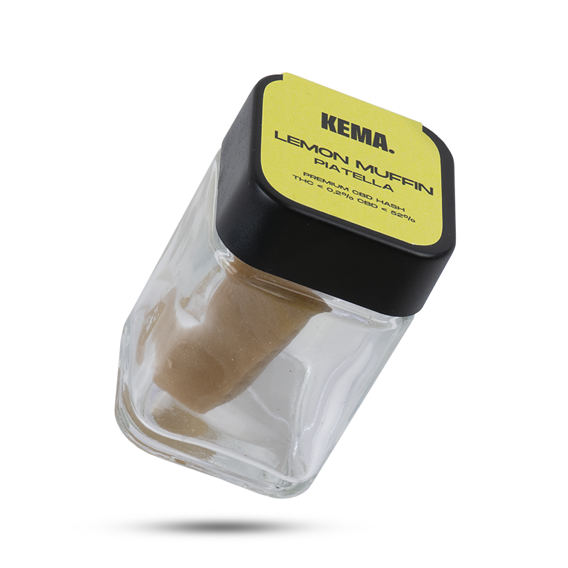 Envase inclinado de 15 g de Piattella - Lemon Muffin KEMA