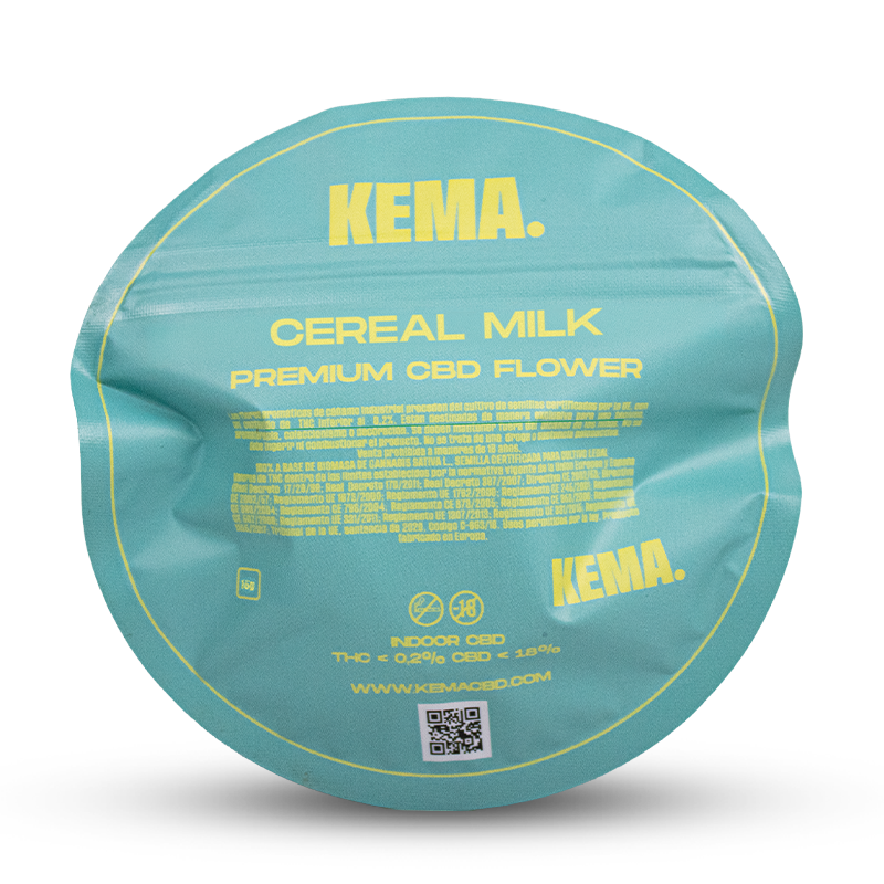 Envase de 15 g de flores Cereal Milk Hydro CBD KEMA
