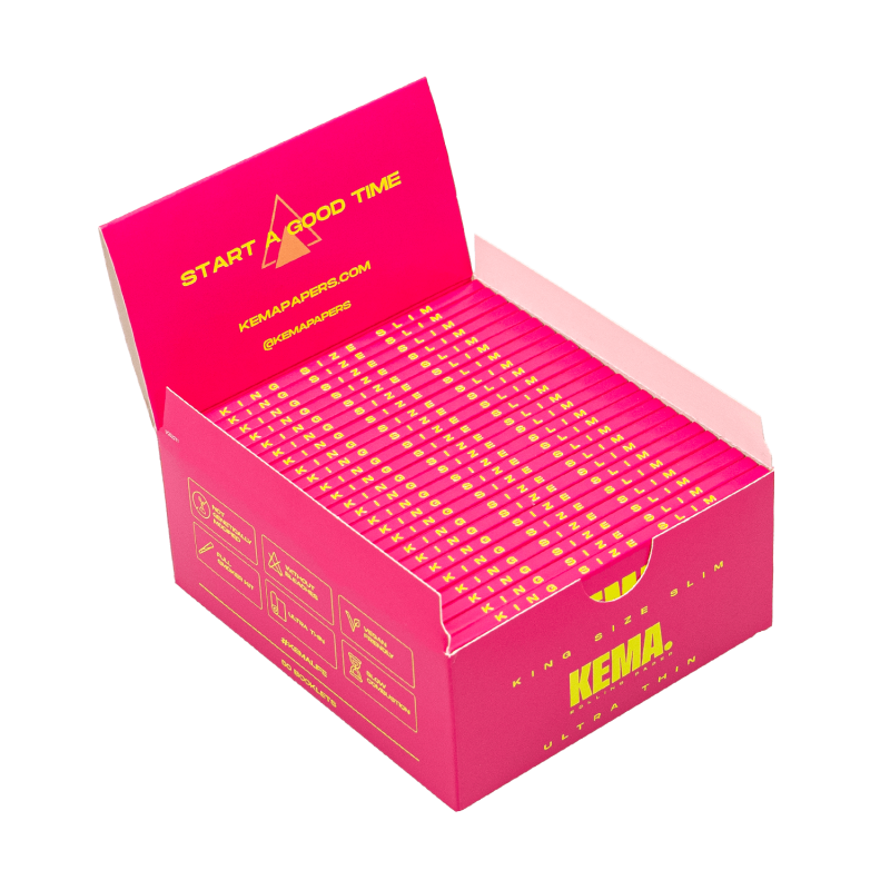 Papel King Size Slim Rosa KEMA - Papel de fumar | KEMA CBD